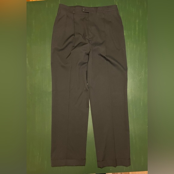 Men’s Haggar Black Label Dress Pants 34x32 - Picture 1 of 8